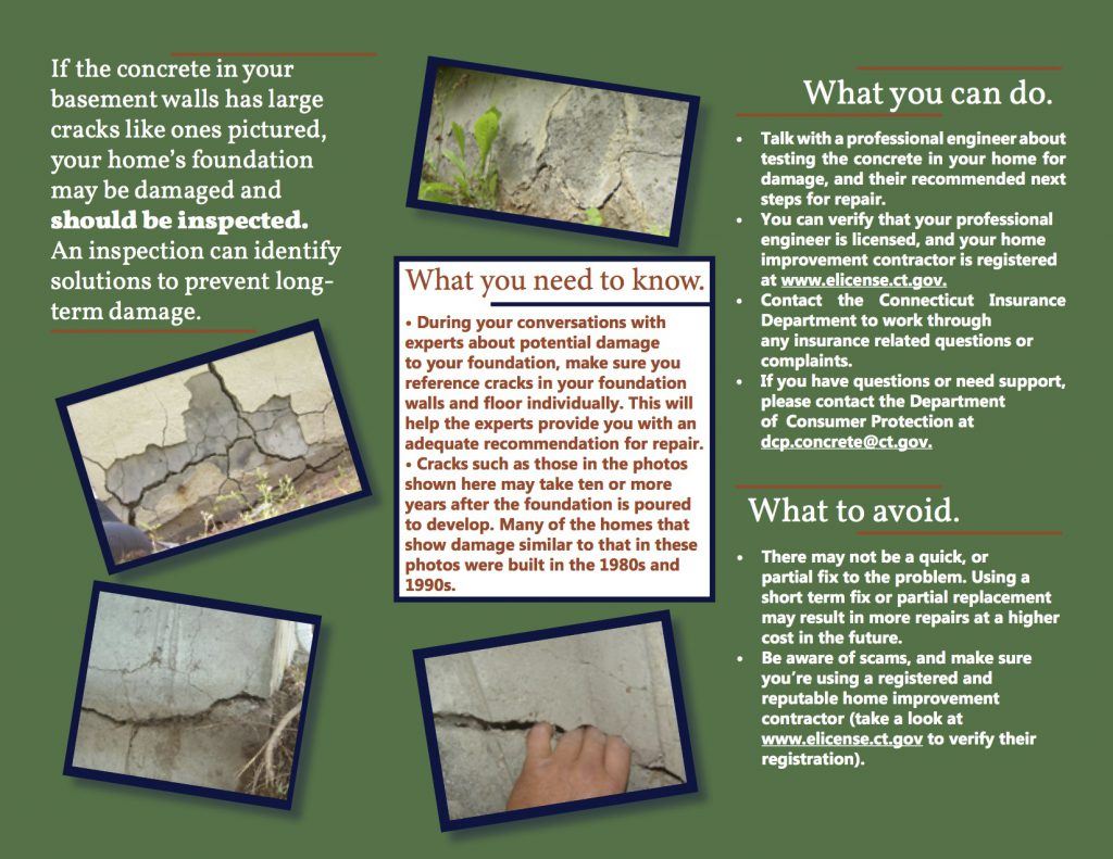 Crumbling Concrete Foundation